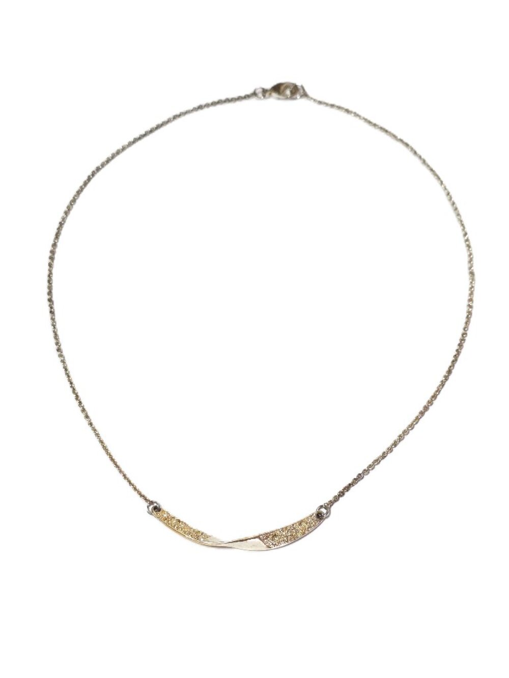 Avon twist gold and silver-tone Mona necklace - Picture 2 of 7